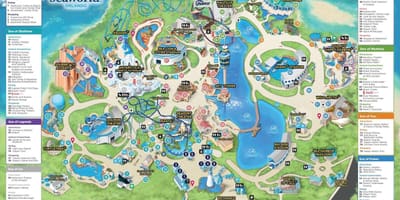 ನಕ್ಷೆ Seaworld ಒರ್ಲ್ಯಾಂಡೊ
